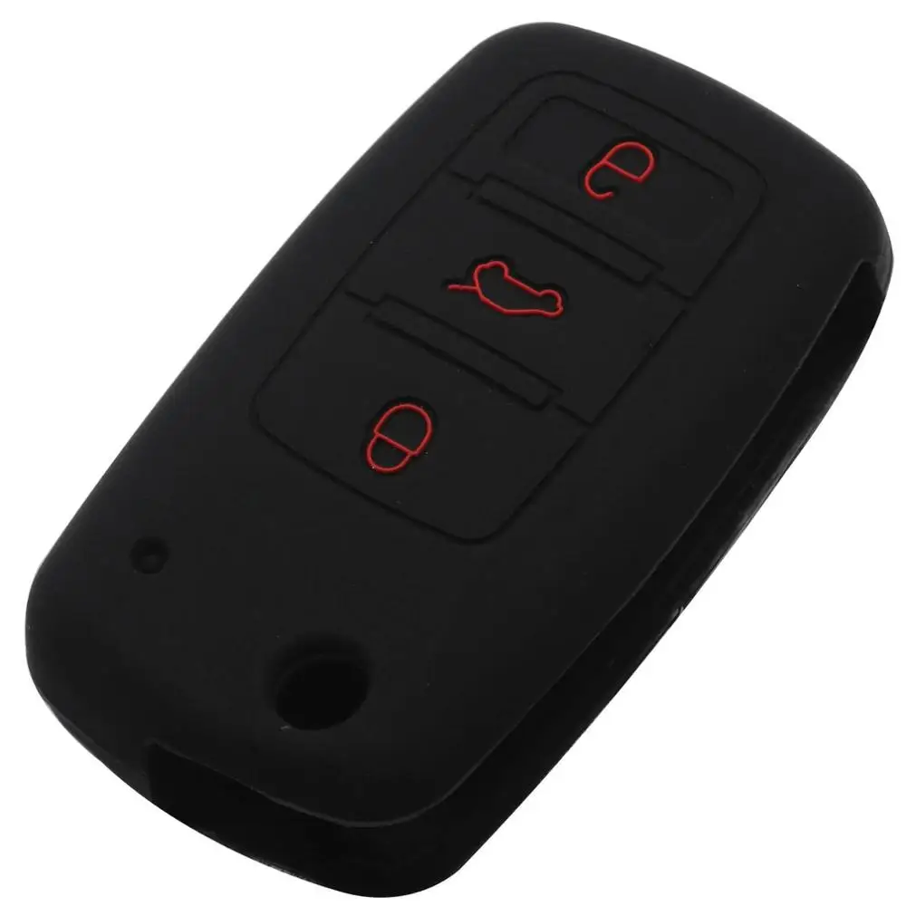 Чехол для ключей автомобиля jingyuqin Для VW Seat Polo Passat B5 Golf 4 5 6 Jetta Mk6 Tiguan CrossFox Plus Eos Scirocco Beetles 3 BTN