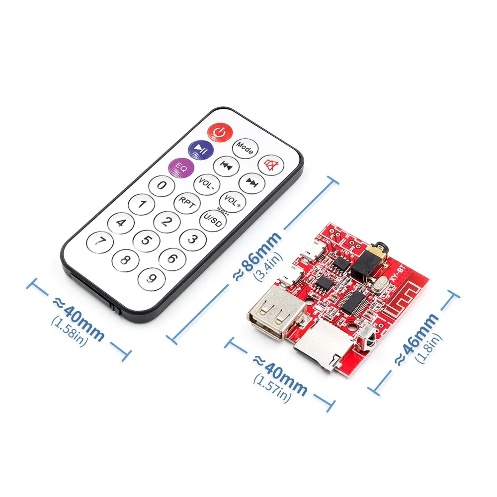 Автомобильная плата декодирования MP3 WAV Bluetooth 4 1 3 Вт усилитель динамика модуль