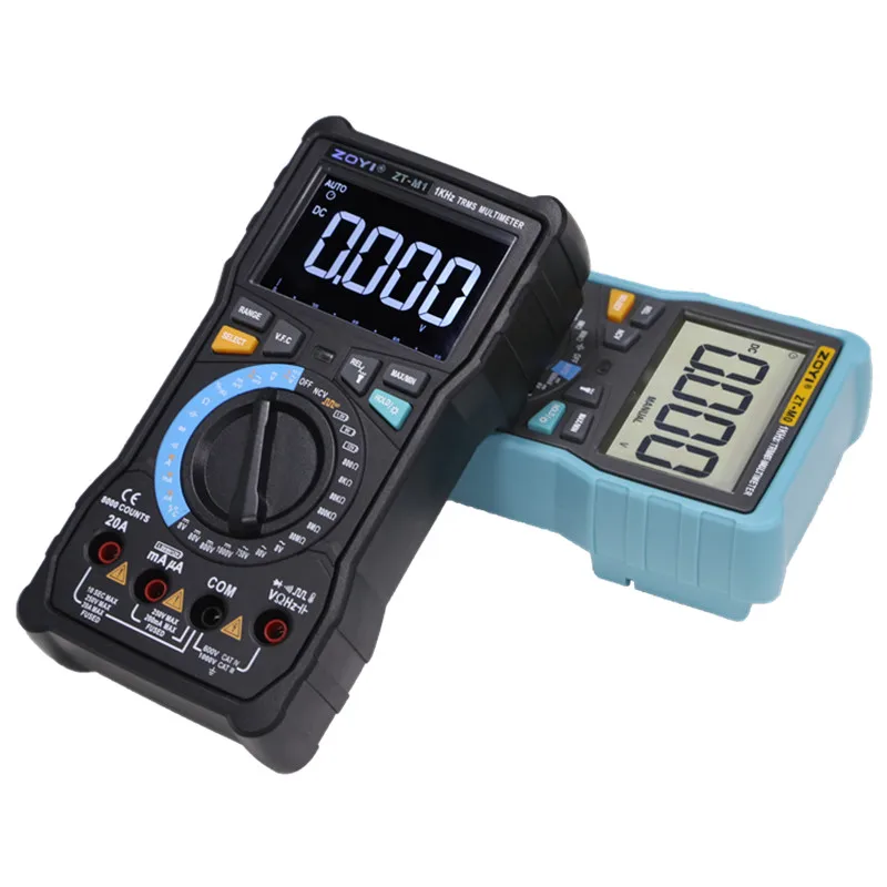 ZOYI ZT-M0 ZT-M1 True-RMS Цифровой мультиметр Авто и руководство с аналоговым барным графом AC/DC Амперметр напряжения тока Ом