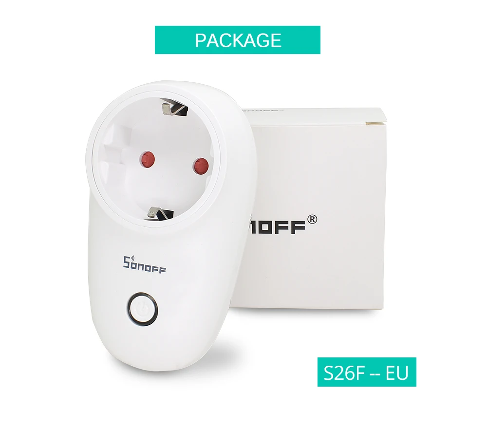 SONOFF S26 ЕС EU-E/EU-F/Великобритания/Австралия/США 220 В 10 А умная розетка Wifi розетка таймер выход удаленный Alexa Google дом IFTTT Совместимость