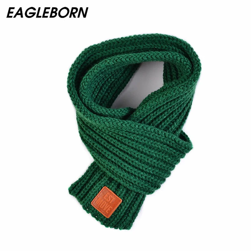 EAGLEBORN 1 шт., Модный зимний шарф, вязаные шарфы, шали для детей, плотный теплый шарф-хомут, детский вязаный шарф, палантины
