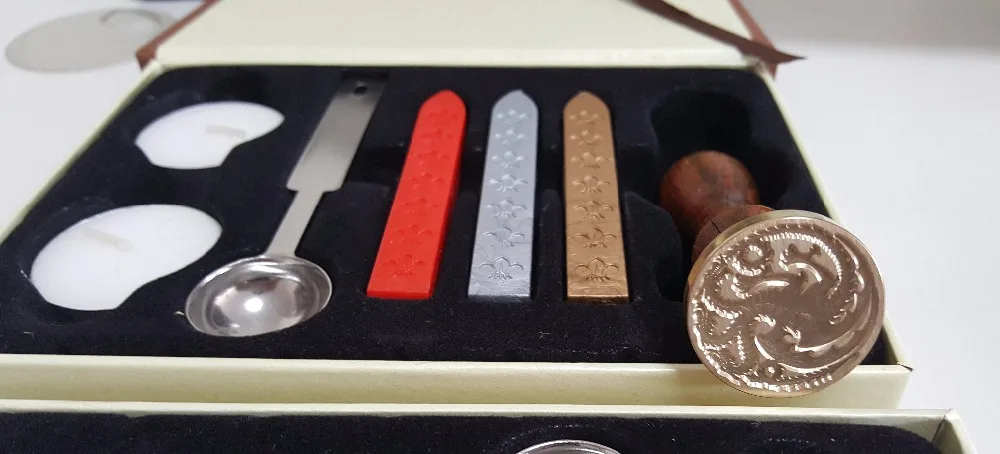 Embosser медная ковка инструмент воск печать штамп коробка Свадебное приглашение DIY