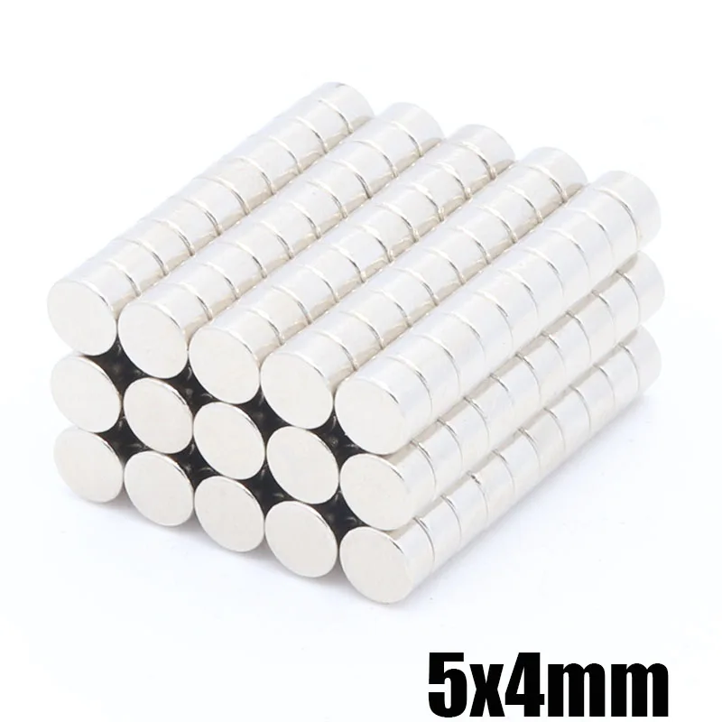 500Pcs 5x4 mm Neodymium Magnet 5mm x 4mm N35 NdFeB Permanent Small Round Super Powerful Strong Magnetic Magnets Disc | Обустройство