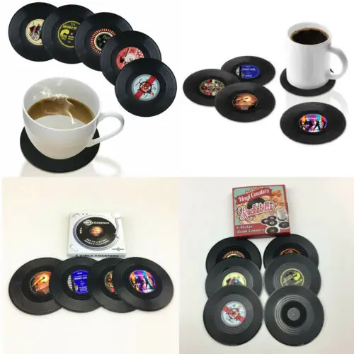 2019 Ретро Силиконовое стекло Противоскользящий коврик виниловый Cd альбом