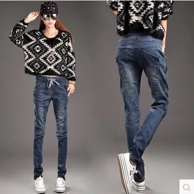 Корейской версии приток весной и зимой женщины с эластичной талией больших