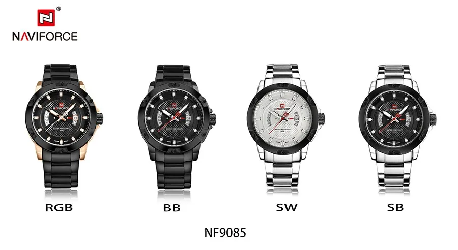 NAVIFORCE Топ люксовый бренд мужские спортивные часы мужские повседневные полностью Стальные наручные часы с датой Мужские кварцевые часы relogio masculino