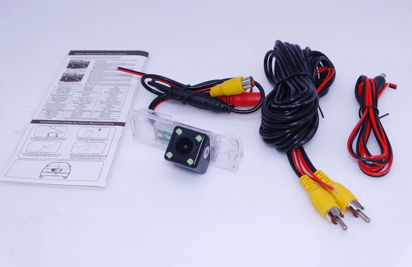 С 4 светодиодными автомобильными задними камерами заднего вида стеклянные линзы