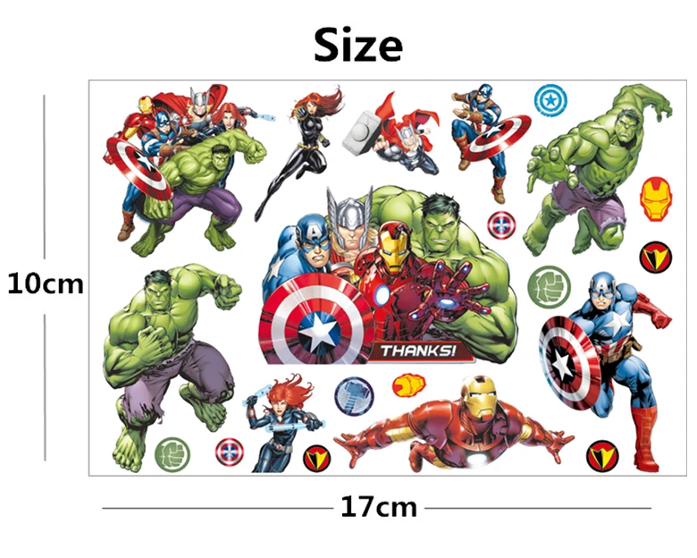 SHNAPIGN Hulk man Детский мультфильм Временная наклейка татуировки модный летний Стиль