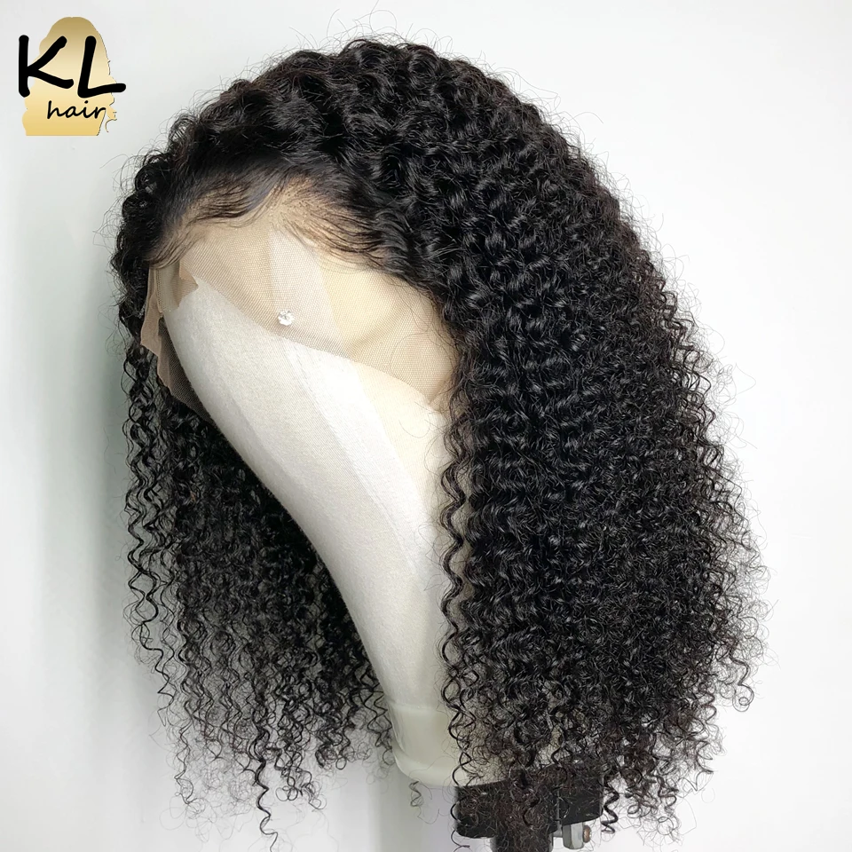 KL кудрявые вьющиеся волосы на кружеве парики для черных женщин предварительно