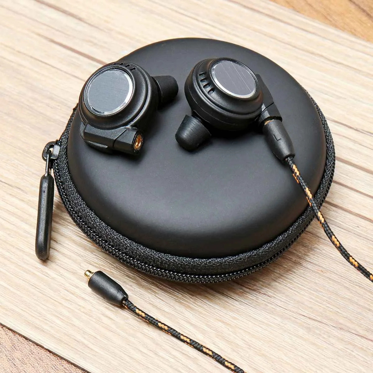LEORY EB-GDX MMCX проводной костной проводимости наушники с микрофоном Спорт Бег HiFi наушники - Цвет: Черный