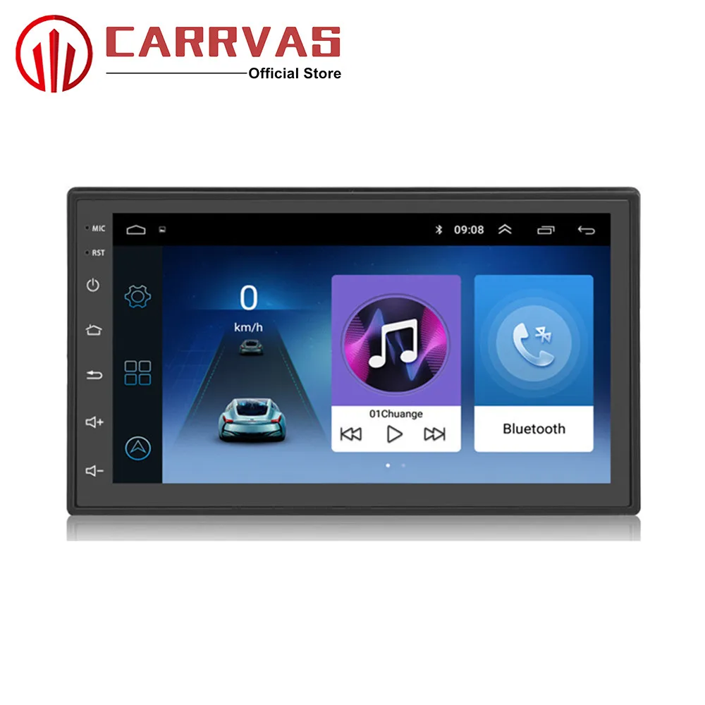 CARRVAS 2 din Android 8,1 gps навигатор 7 дюймов стерео 1G ram 16G rom 2 Din четырехъядерный аудио Радио Android автомобильный мультимедийный wifi
