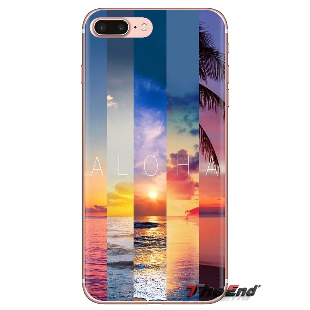 Мягкие прозрачные чехлы для LG Spirit Motorola Moto X4 E4 E5 G5 G5S G6 Z Z2 Z3 G2 G3 C Play Plus Mini Aloha Palm Trees |