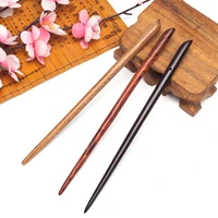 natural vintage handmade old sandalwood hair sticks for women chinese hairpin wedding hair accessories minimalism hair jewelry
