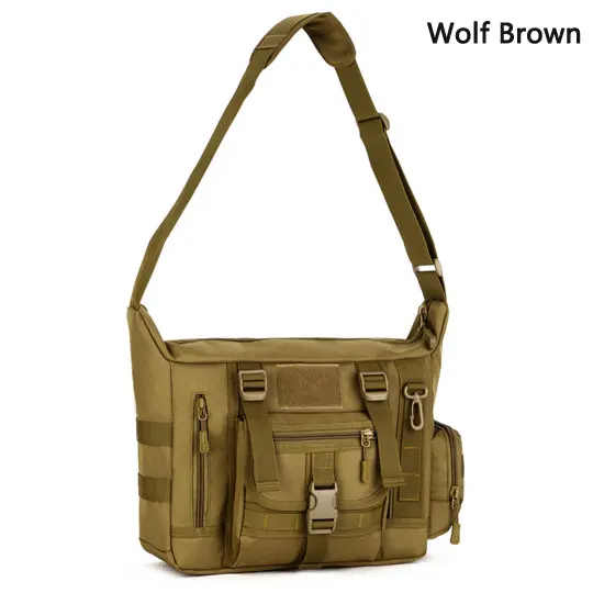Wolf Brown Протектор Плюс newLarge Для мужчин iPad3 A4 14-дюймовый ноутбук ультра-легкие Heavy плечо мешок школы диапазон Окончательный Stealth Перевозчик - Цвет: Wolf Brown
