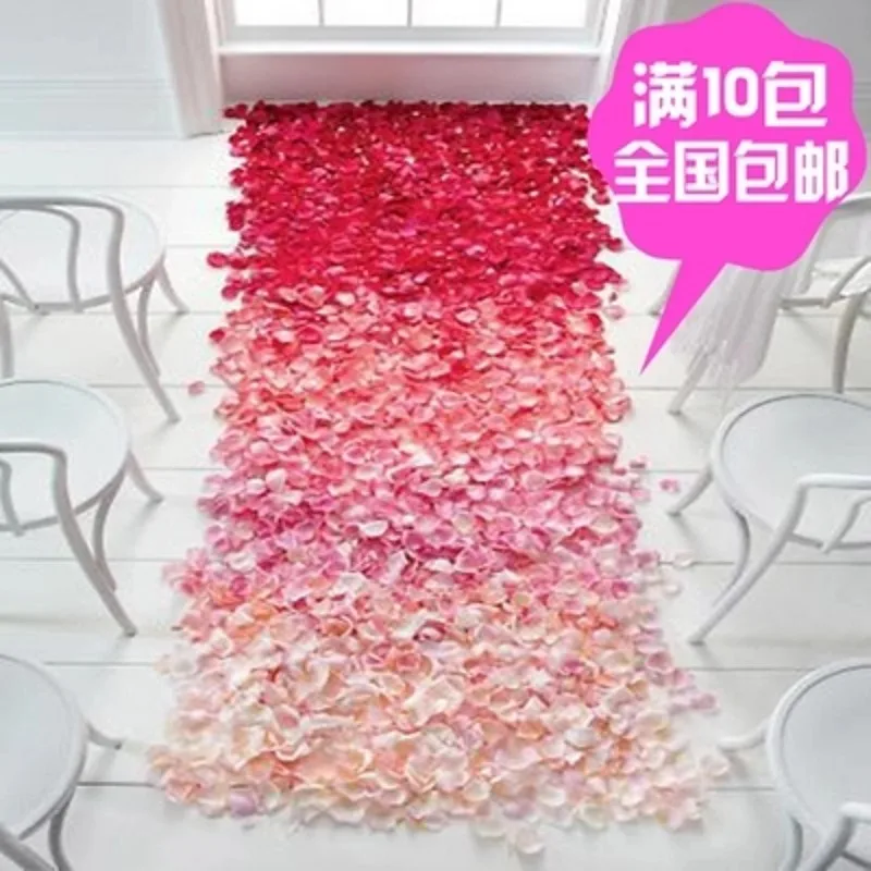 1000 шт шелковые лепестки роз Свадебные и украшения для вечеринки сделанные своими