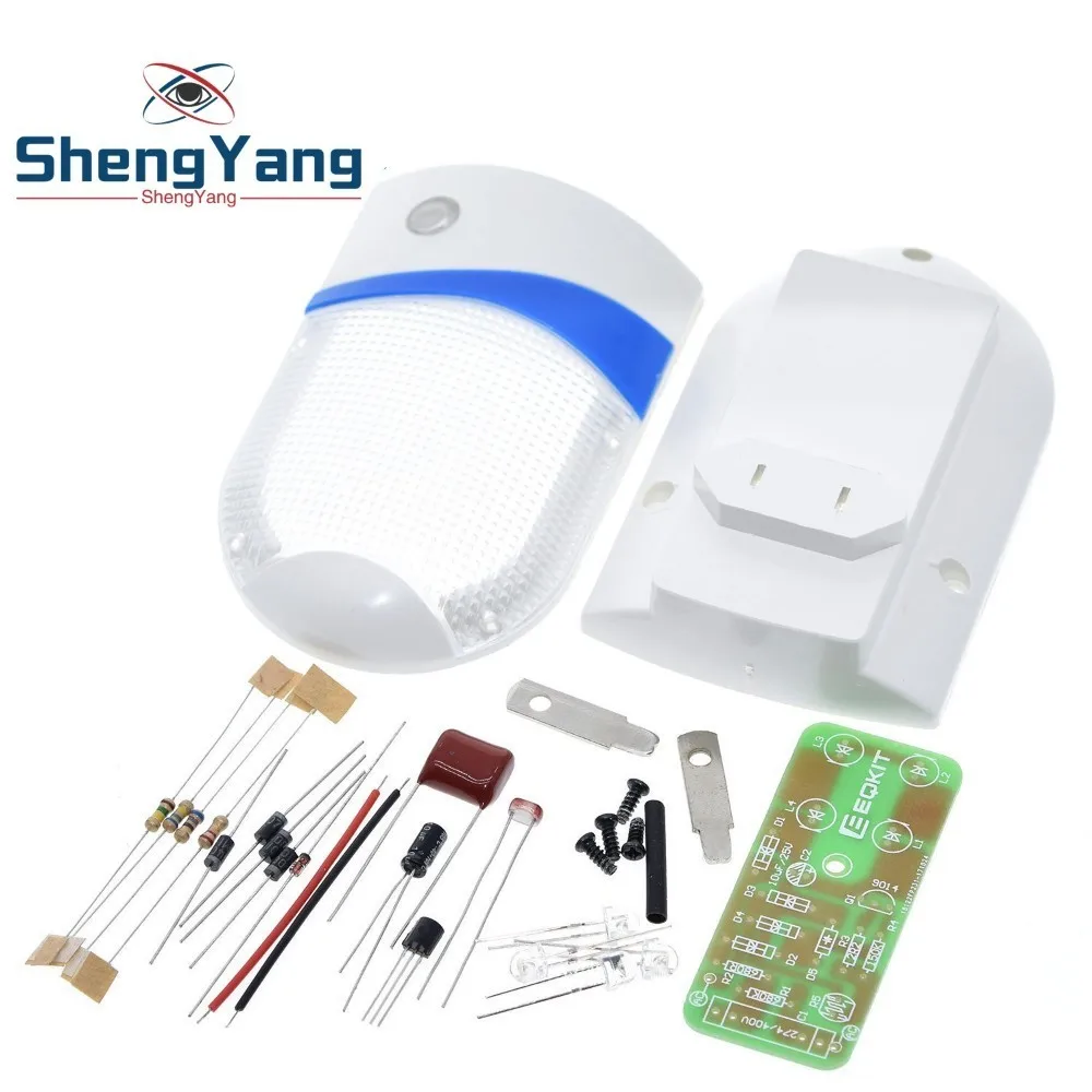 1 Вт Светодиодный светильник Управление Ночной DIY Kit Фоточувствительный Сенсор CON