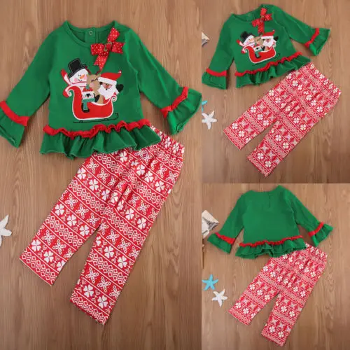 Новинка 2017 года Модная детская одежда для маленьких девочек с Санта Клаусом