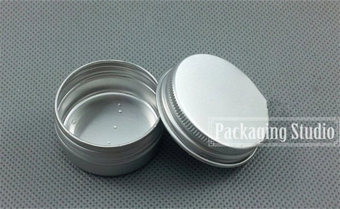 Пустая 18 г алюминиевая банка косметический маленький крем для губ масляные