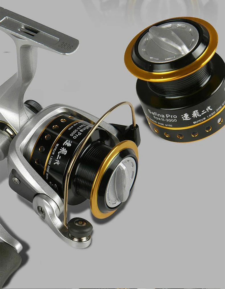 OKUMA Fishing Reel Spinning Reel Gear Safina Pro SPA II-2000/3000 Series Ratio 5.0:1 Ball Bearing 6 Lure Reel Sea Fishing Tackle enlarge