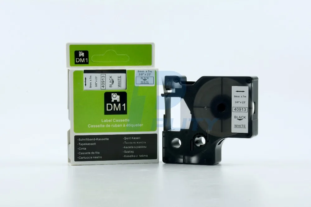 Горячая продажа 40913 черный на белом 9 мм пластиковый ленточный картридж