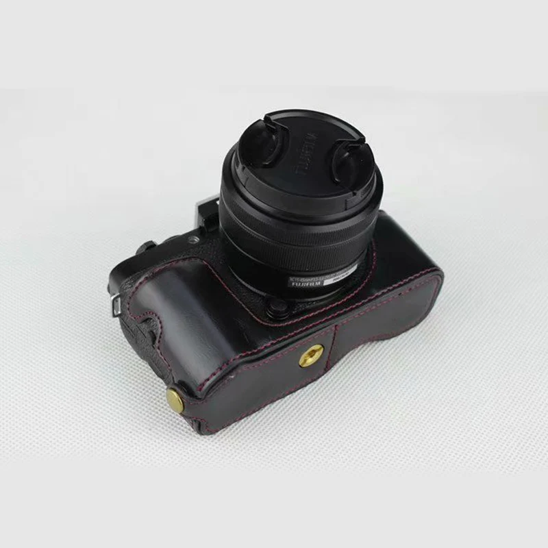 Портативный чехол из искусственной кожи для фотоаппарата Fujifilm Fuji X T100 XT100 с