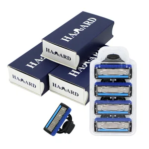 Бритвенные лезвия HAWARD 12, 5-слойные сменные лезвия, используются для мужского и женского бритья, для удаления волос, подарок, 1 шт., бритвенная ручка