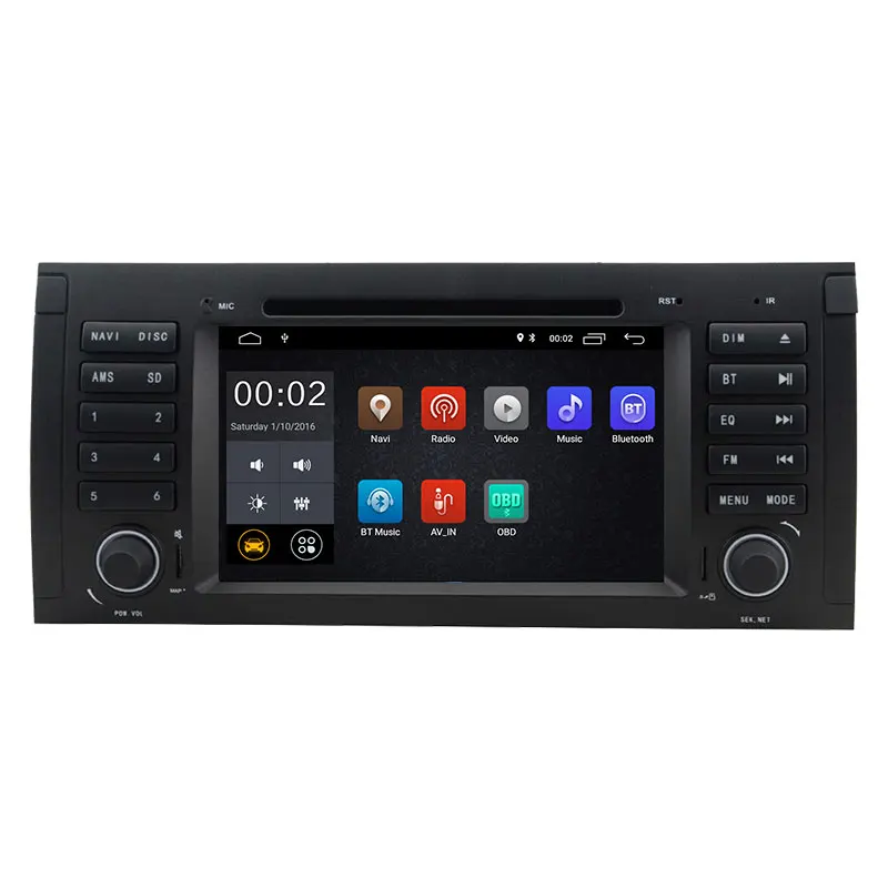 Автомобильный DVD плеер Josmie 1 Din Android 8 GPS радио для BMW E39 X5 E53 M5|Автомагнитолы| |
