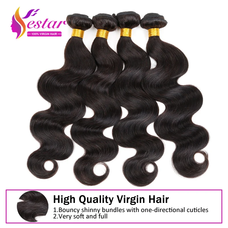 Soul Queen Продукт Волос Индийский Объемная Волна 3 Связки Необработанные 7А