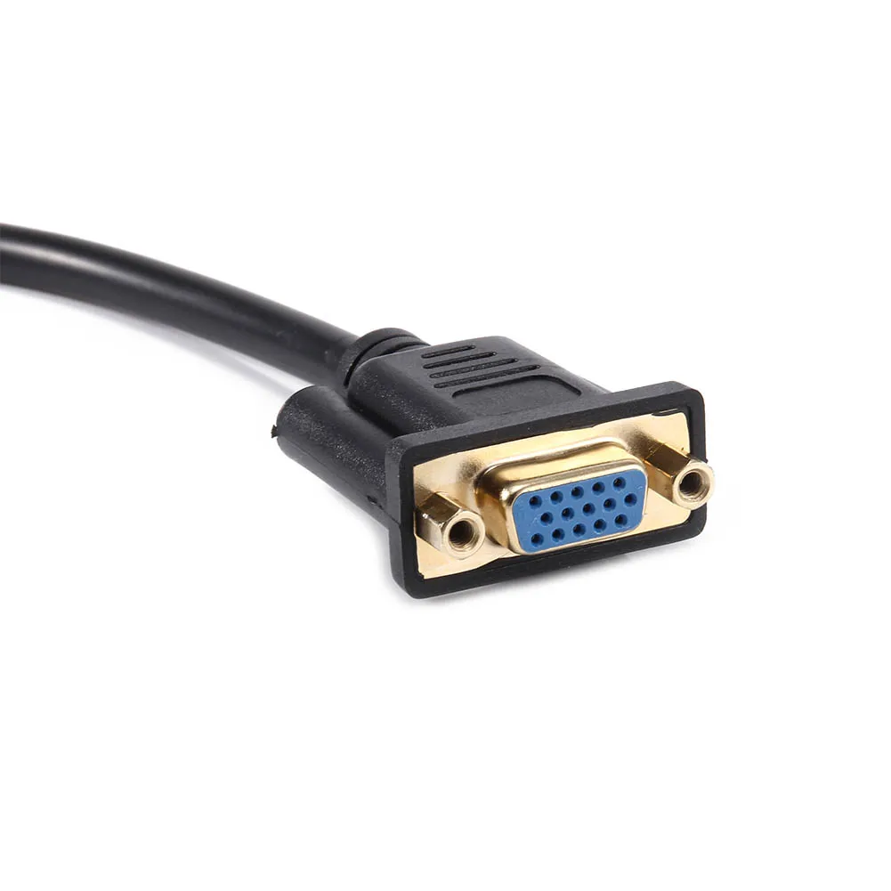 30 см HDMI к VGA Женский видео адаптер конвертер кабель 15 Pin шнур провод линия для HDTV
