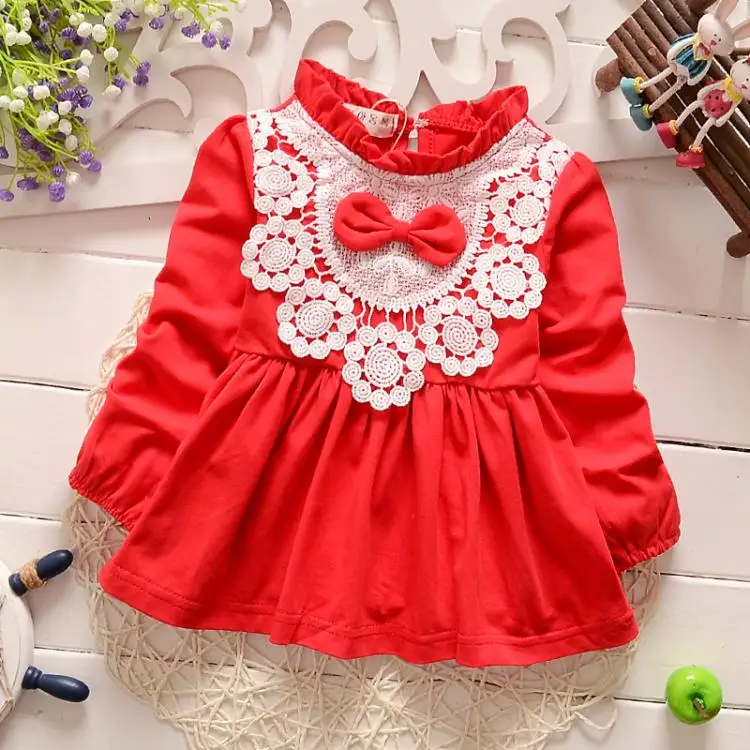red bebe Милая куртка с бантом для маленьких девочек г., Весенняя модная кружевная Одежда для новорожденных Костюм с кардиганом для детей от 7 до 24 месяцев, розовый, casaco infantil - Цвет: red bebe