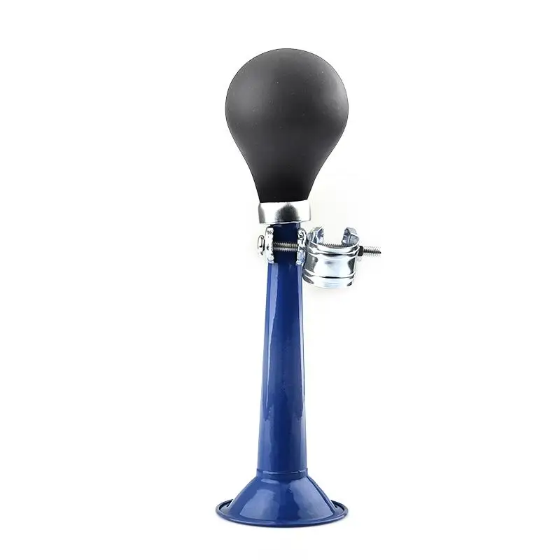 Blue 1 шт. велосипедный гудок Hooter Bell неэлектронный для ретро-велосипеда колокольчик сигнализация Bugle силиконовая Груша-помпа Труба велосипедный клаксон - Цвет: Blue