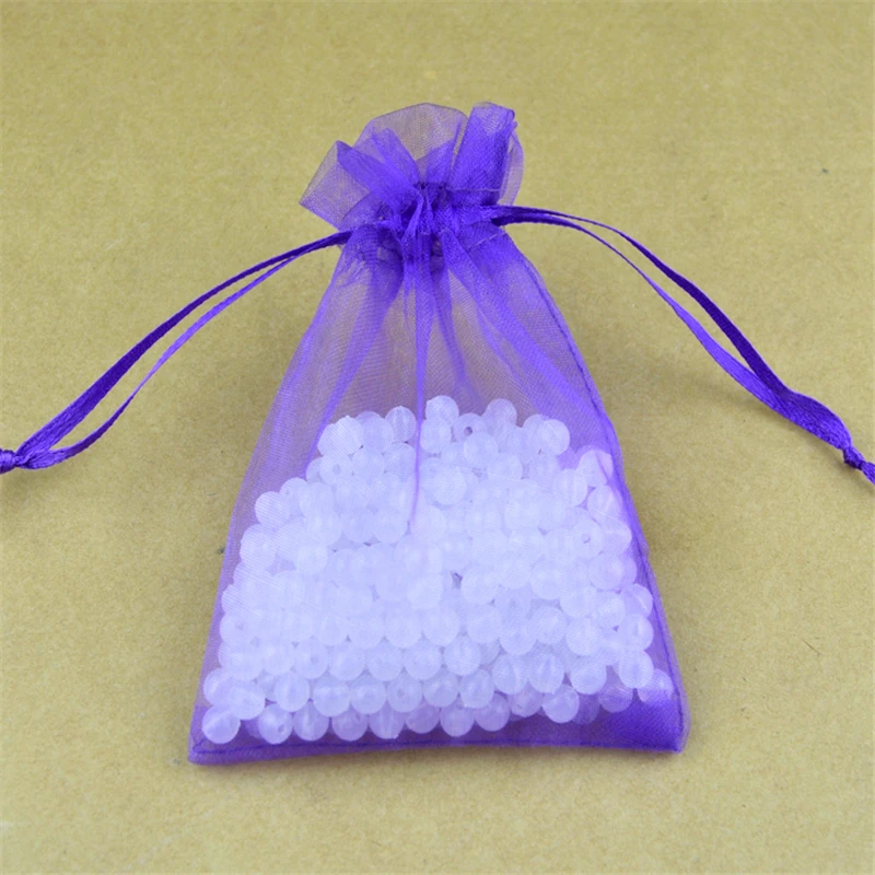 17x23 см темно фиолетовые цветные сумки из органзы для ювелирных изделий подарков