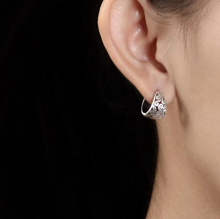 Женские серьги кольца в стиле ретро|huggies hoop|hoop earrings jewelryendless hoop |