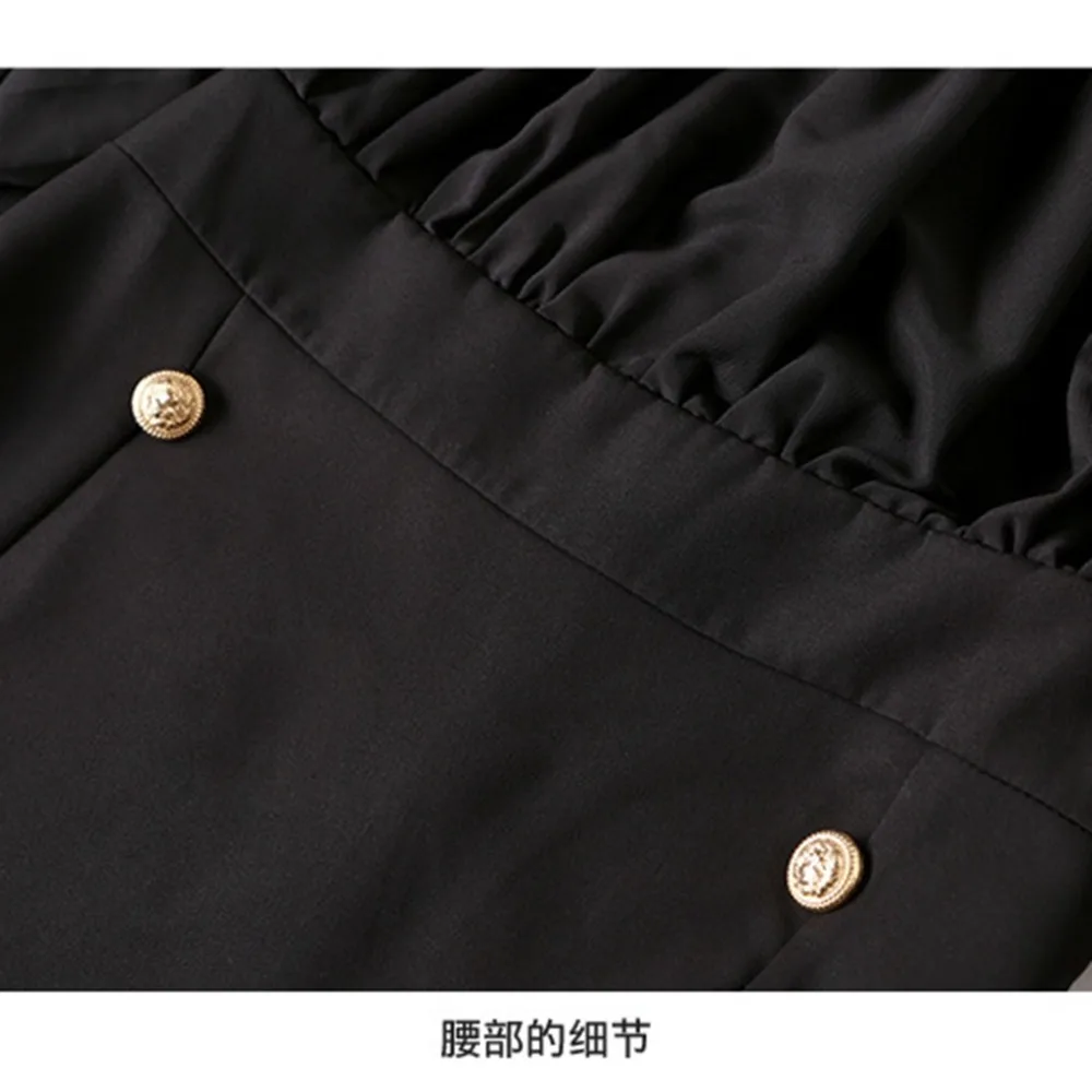 Летнее платье 2018 Лето Для женщин пикантные черные сапоги вырез горловины две