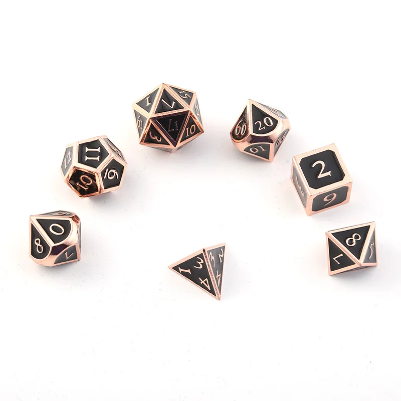 Креативные dnd металлические игральные кости реквизит для ролевых игр