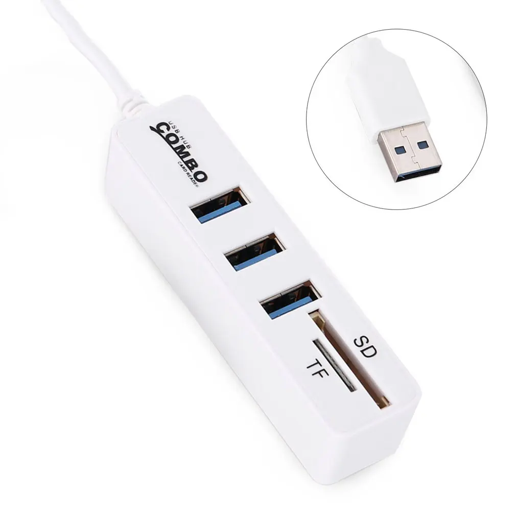 USB 2 0 концентратор разъем Sup порты TF карта usb Порты адаптер расширитель
