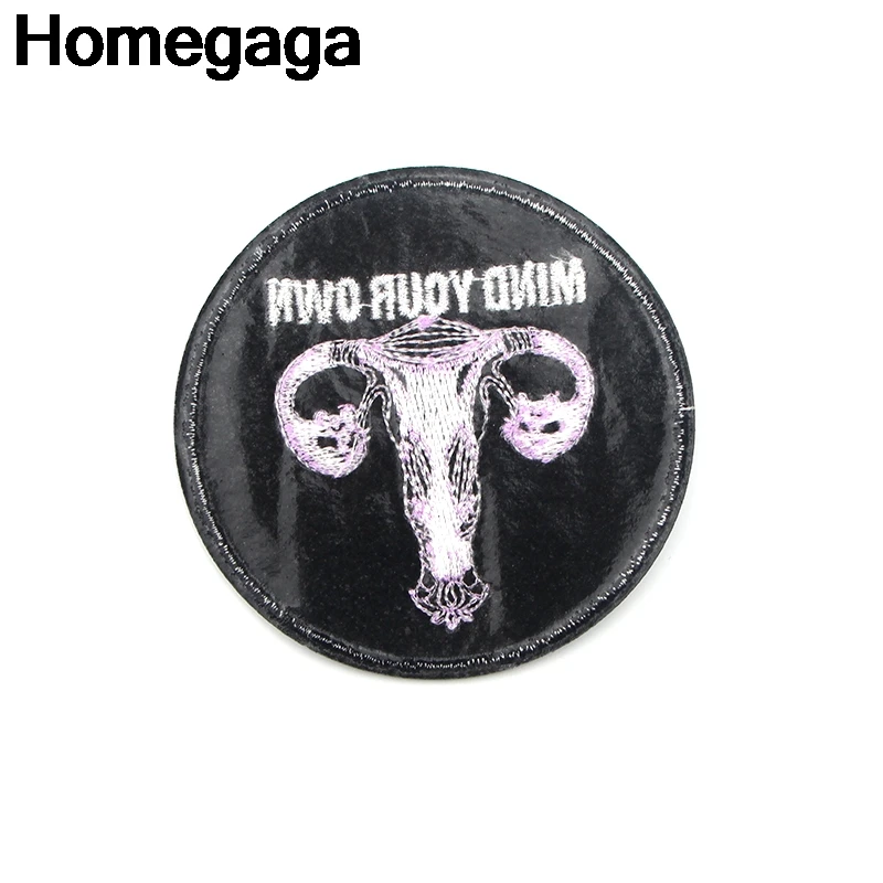 Homegaga феминистская матка своими руками вышивка патчи Приклеивание утюгом на