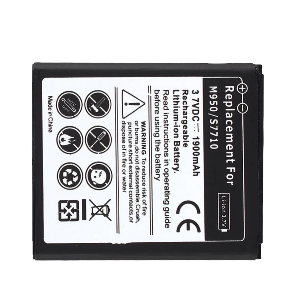 Высокое качество 1900mAH запасная батарея для Samsung Galaxy Reverb Xcover 2 S7710 M950 Batterie Bateria