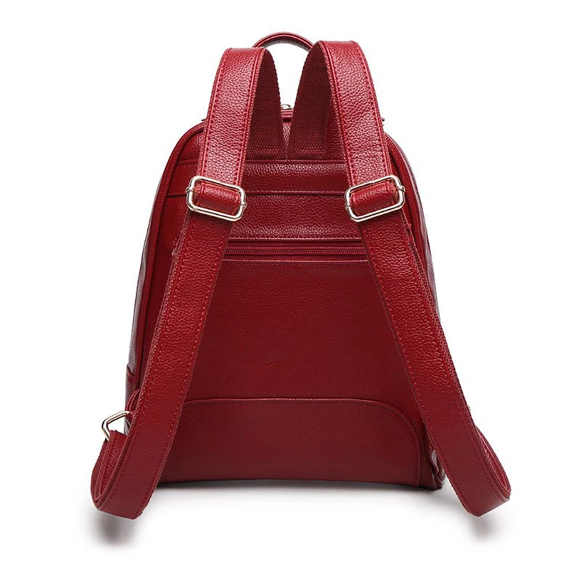 Модные женские туфли черный кожаный рюкзак высокое качество школьная сумка на