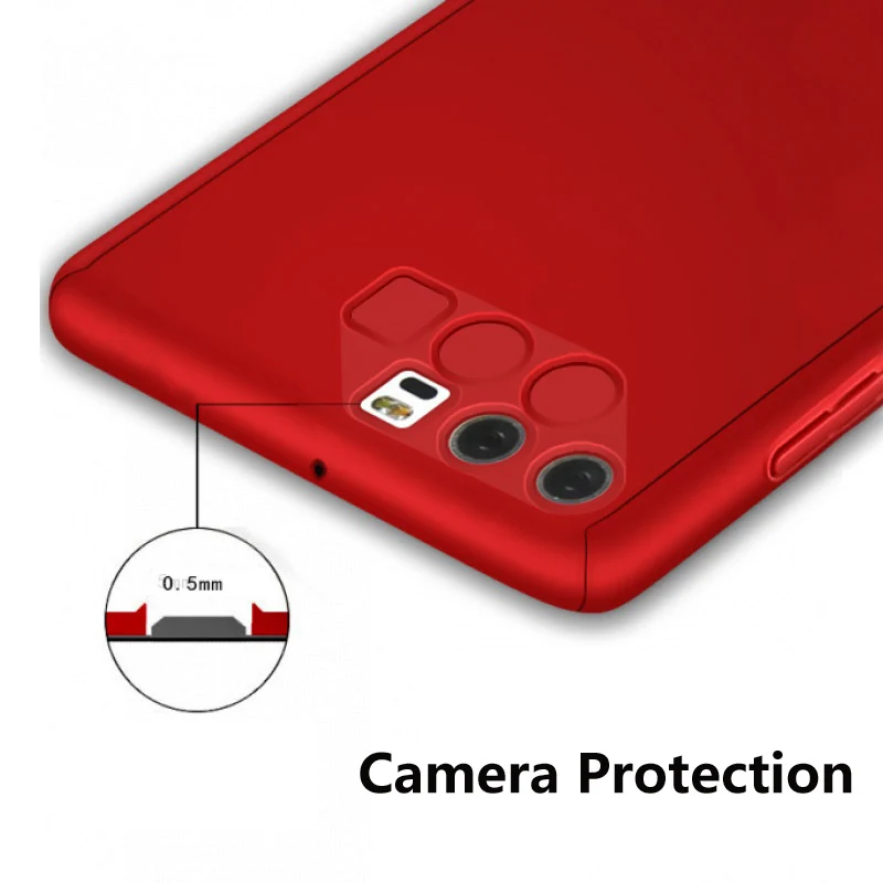 YAMIZOO 360 Full Cover For Huawei P20 P10 Lite Case Luxury Hard Phone Plus With Glass Pro On |