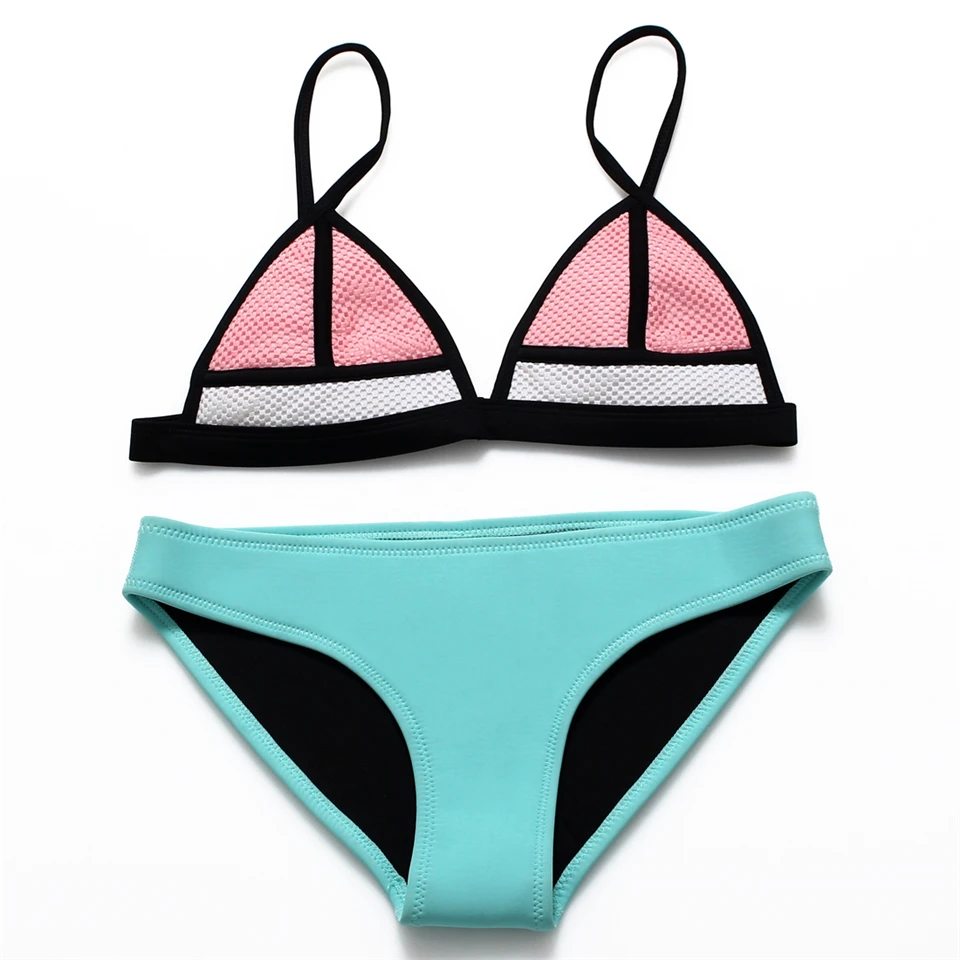 Женский сетчатый купальник JABERAI комплект бикини с пуш ап Водонепроницаемый 1 шт.