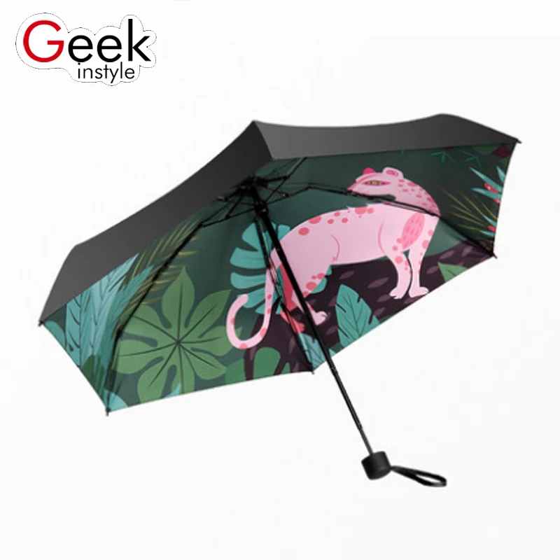 Geekinstyle Сверхлегкий складной наружное зонтик Для женщин дождь Шестерни мужчин