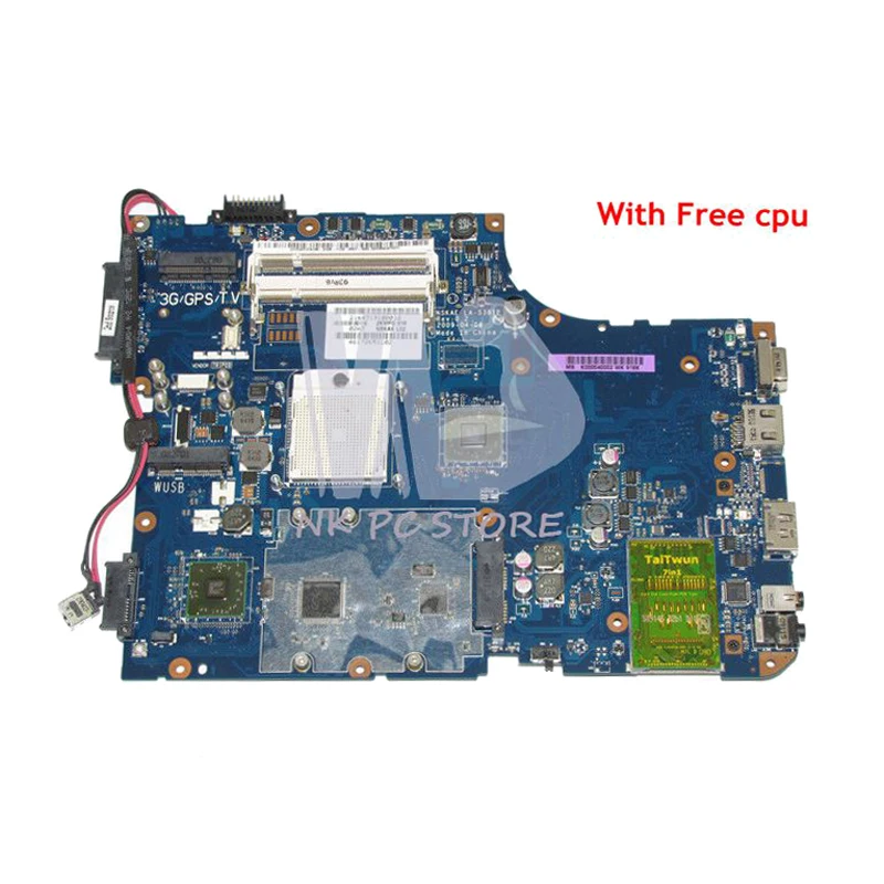 Материнская плата NOKOTION K000040002 LA 5381P для ноутбука Toshiba Satellite A500 Socket S1 DDR2 с бесплатным