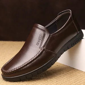 Мужские модельные туфли черные Лоферы 2018 официальная обувь из натуральной кожи без шнуровки офисная обувь мягкая удобная Роскошная Брендовая обувь