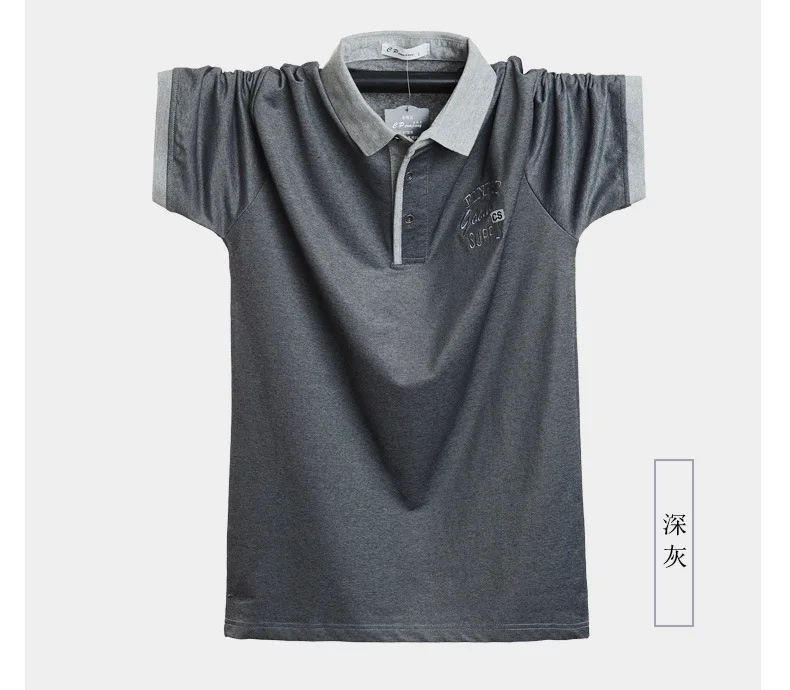 Мужская рубашка поло размера плюс 5xl 6xl 7xl мужская s Однотонная рубашка поло Camisa Homme мужская повседневная хлопковая рубашка размера плюс деловые топы тройники