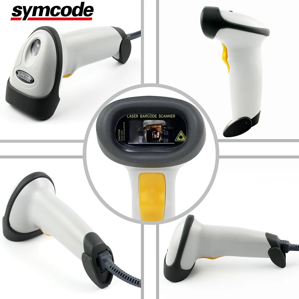 USB сканер штрих-кода Symcode 1D лазерный проводной Ручной считыватель штрих-кодов |