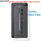 Для ZTE nubia Red MagicMars 3D Защитная пленка для задней панели из углеродного волокна с защитой от отпечатков пальцев (не закаленное стекло)