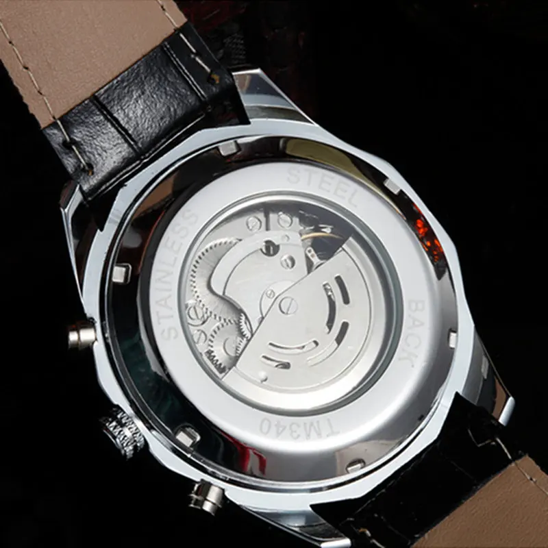 Часы наручные WINNER Мужские механические роскошные брендовые модные в стиле