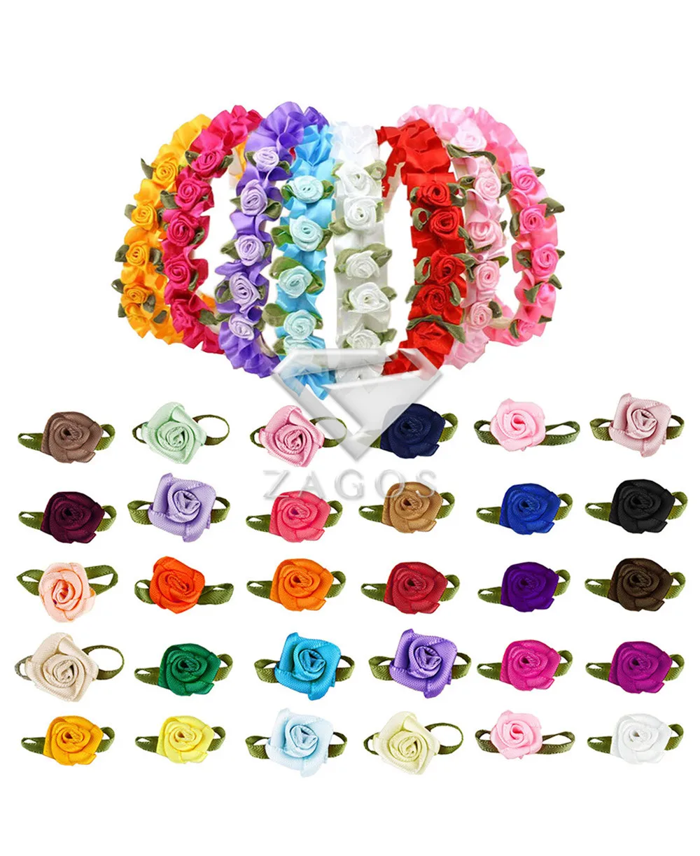 50 шт. атласная лента роза цветок сделай сам Ремесло Свадьба Вечеринка фестиваль