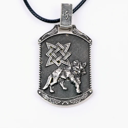 4132gy Double Sided Ожерелье с подвеской в стиле норвежских викингов, волков, нордический амулет, медведь, Орел, славянский символ, оригинальные украшения в виде животных, рождественский подарок для мужчин и женщин - Окраска металла: 4132gy Double Sided